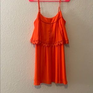 GB orange dress